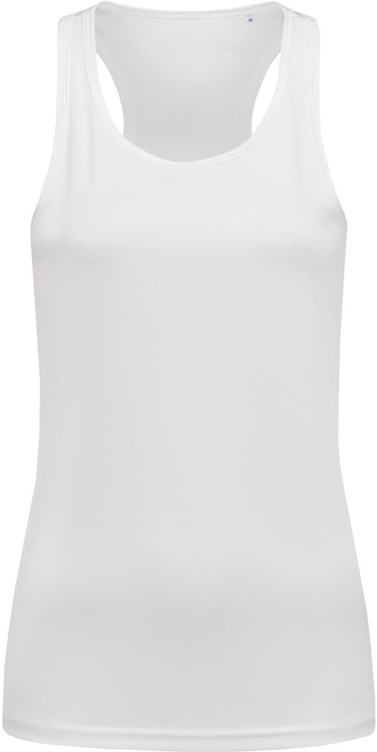 Stedman Active Sports Ladies Poly Sports Vest - White