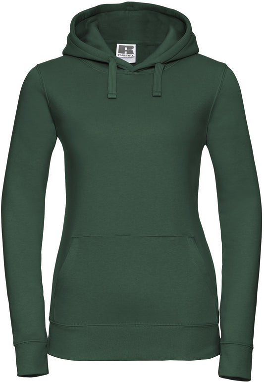 Russell Authentic Hooded Sweat Ladies - Bottle Green