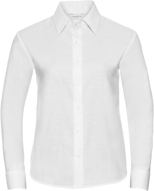 Russell Ladies Oxford L/S Shirt  - White
