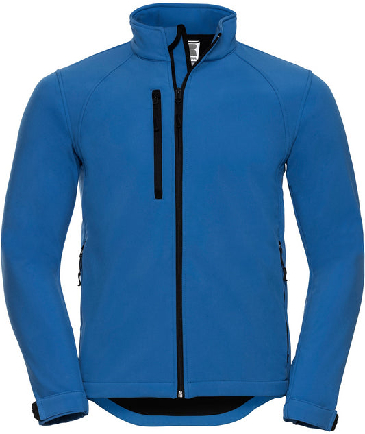 Russell Softshell Mens Jacket - Azure Blue