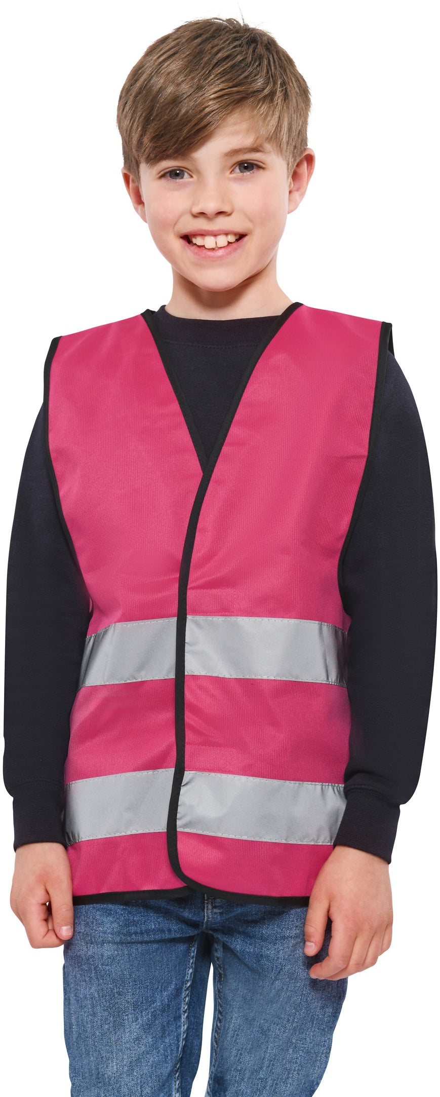 Korntex High Vis Safety Vest Youths - Magenta