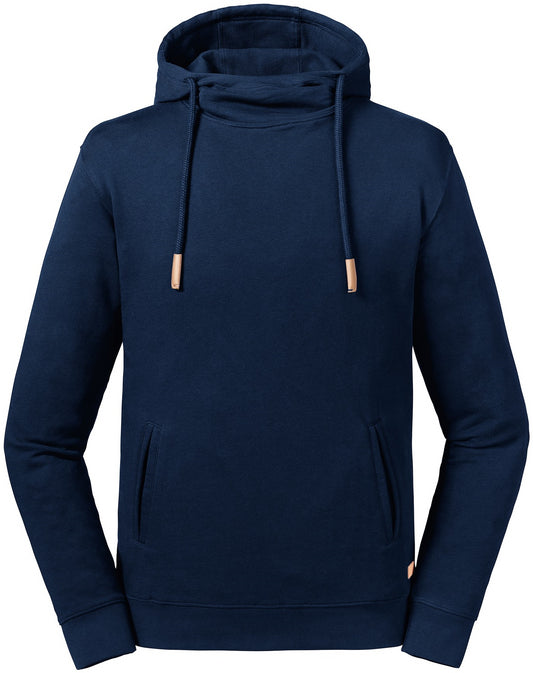 Russell Pure Organic High Collar Hood Sweat - French Navy