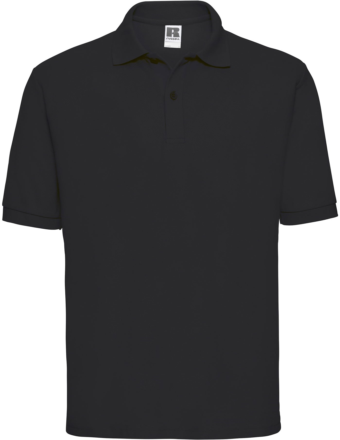 Russell Classic PolyCotton Polo - Black