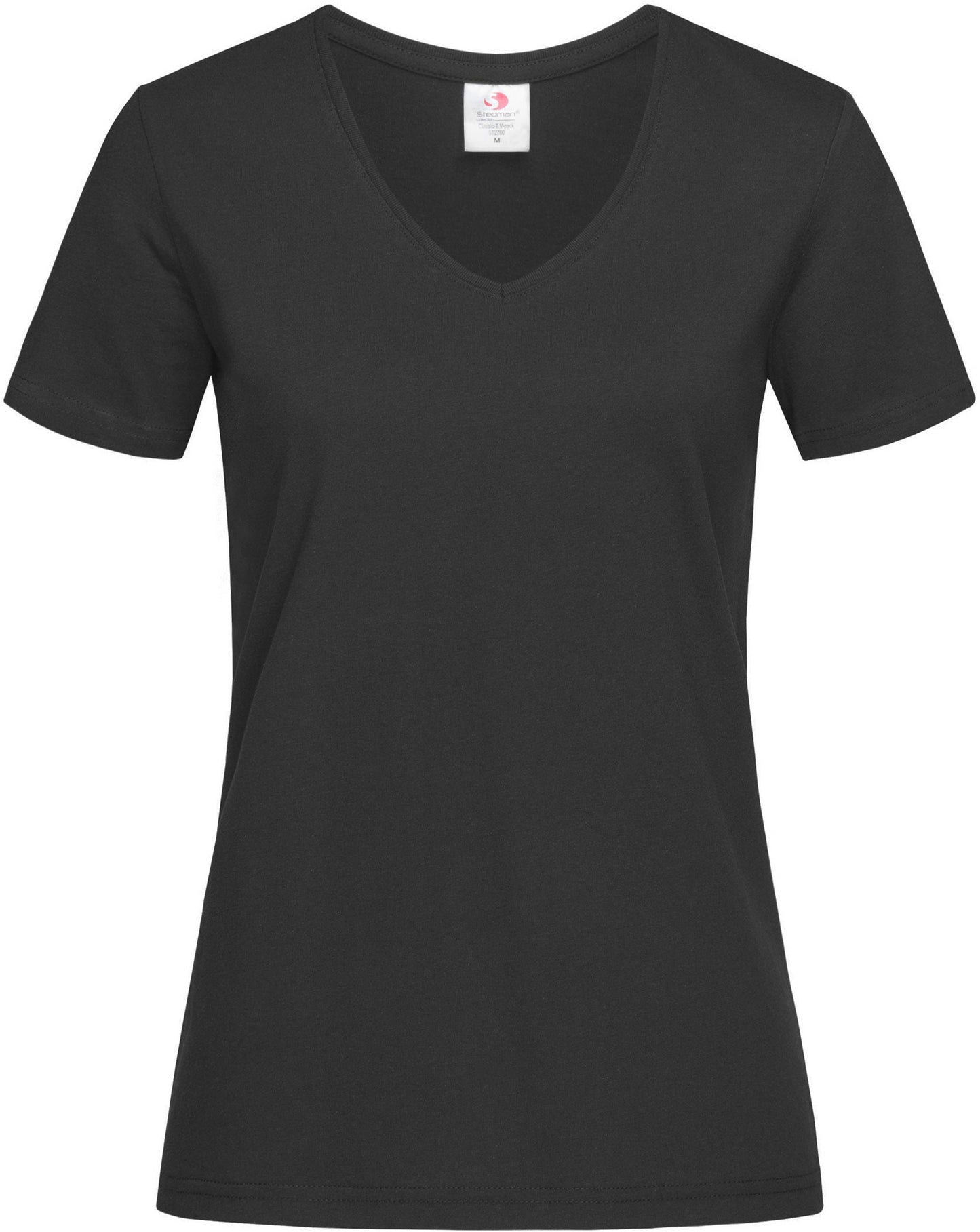 Stedman Classic Ladies V Neck T-Shirt - Black Opal