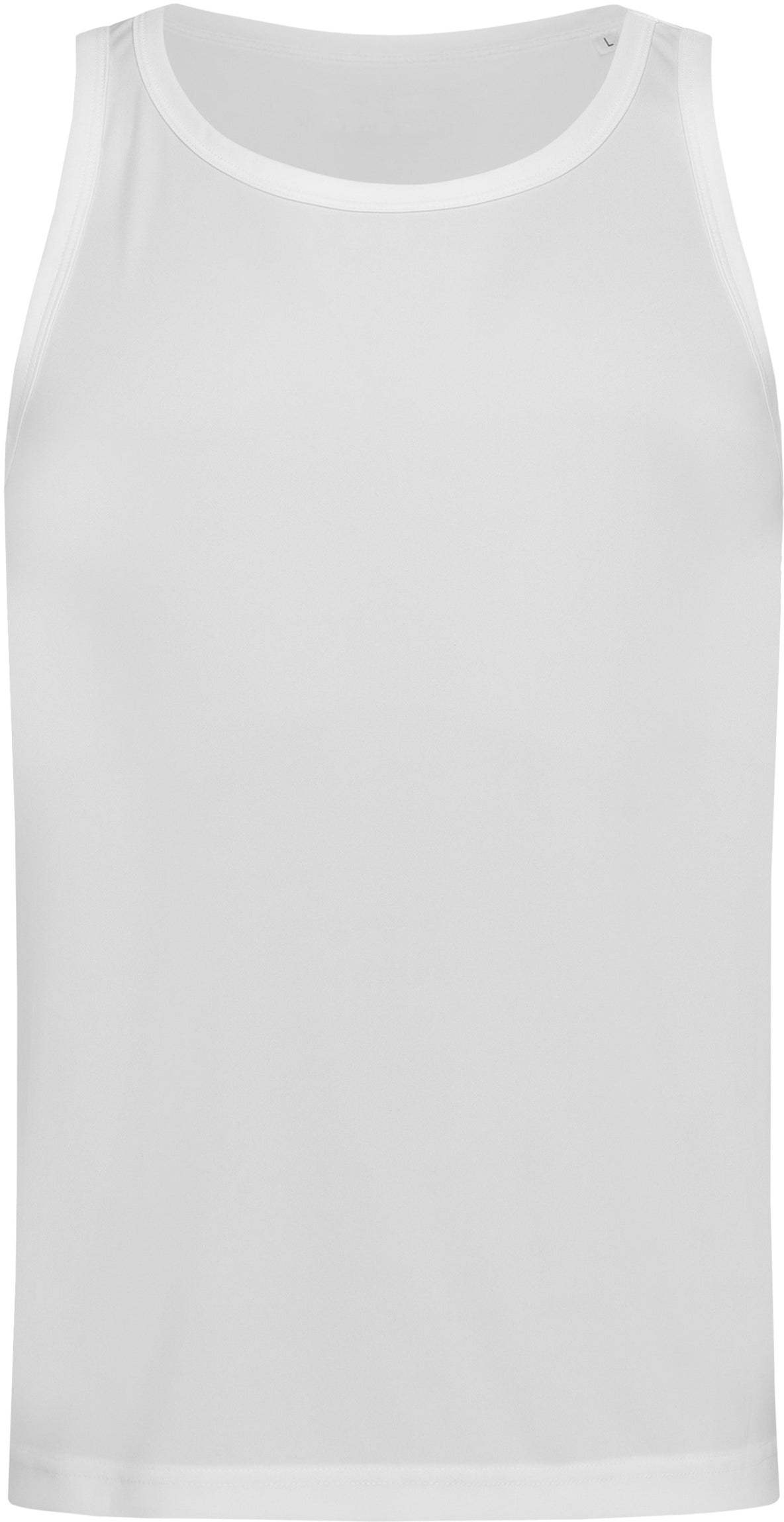 Stedman Active Sports Mens Poly Sports Vest - White