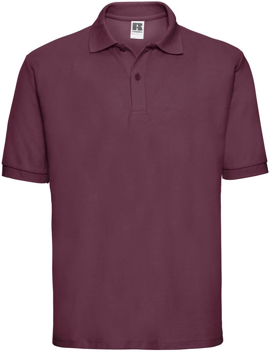 Russell Classic PolyCotton Polo - Burgundy