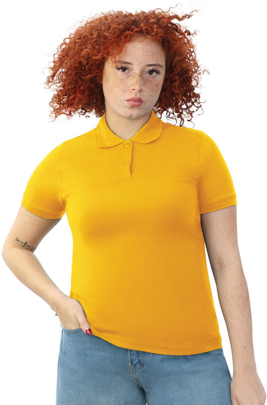 AA Elegant Ladies Fitted Polo - Sunflower