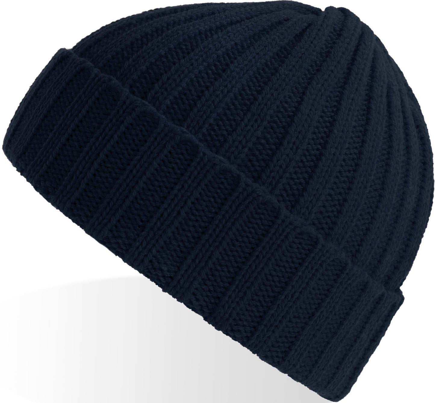 Atlantis Shore Recycled Chunky Cuffed Beanie - Navy