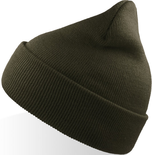 Atlantis Wind S Recycled Beanie Double Skin Cuffed - Olive