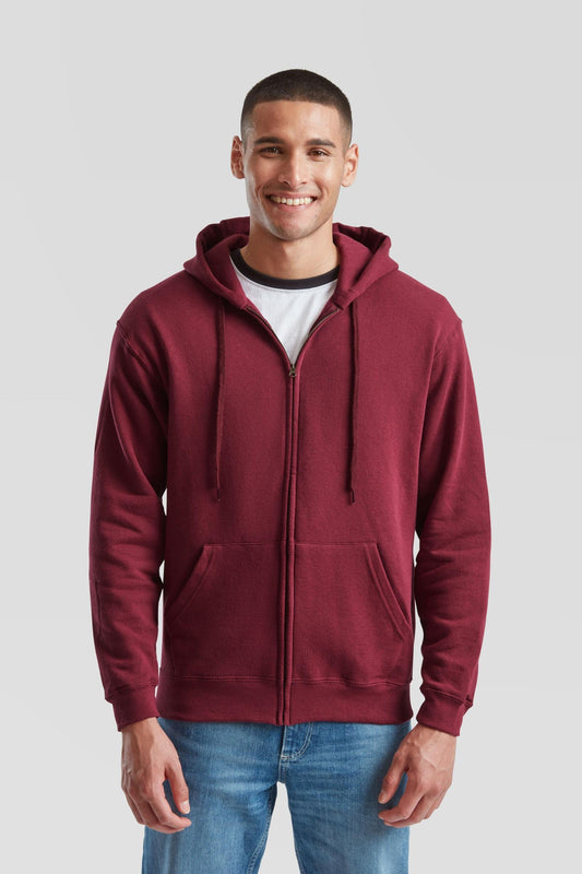 FotL Classic Zip Hood Mens - Burgundy