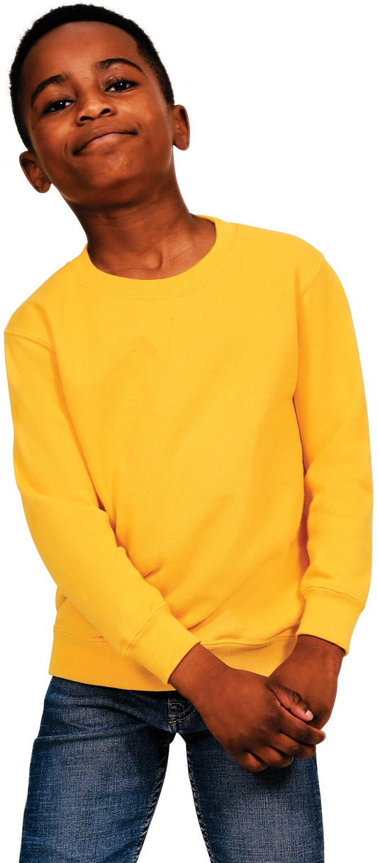 Casual Ringspun Blended Kids Sweat - Yellow