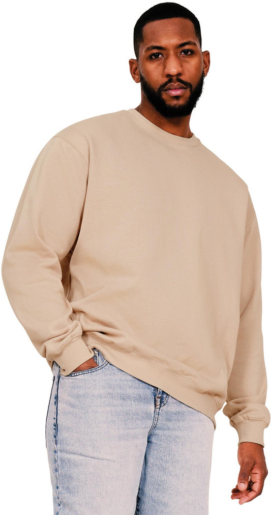 Casual Ringspun Blended 280 Oversize Sweat - Sand