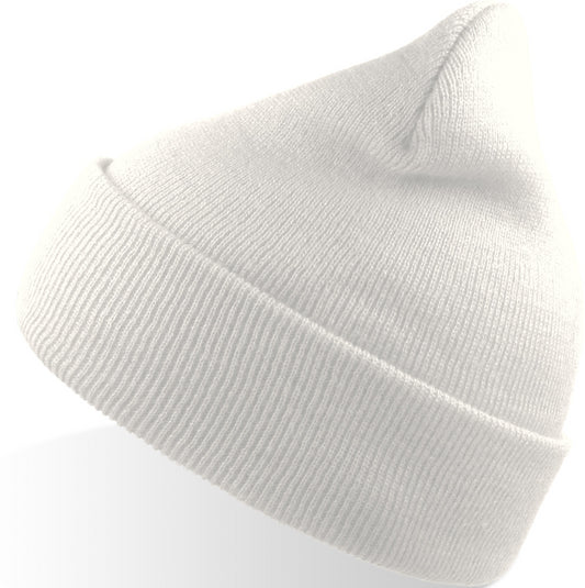 Atlantis Wind S Recycled Beanie Double Skin Cuffed - White