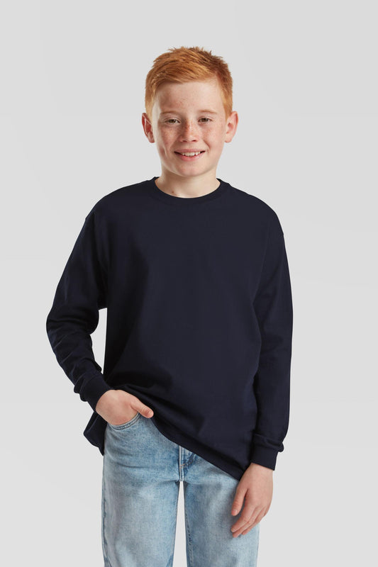 FotL Valueweight L/S T Kids - Black