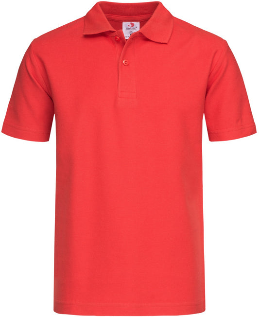 Stedman Classic Cotton Polo Youth - Scarlet Red