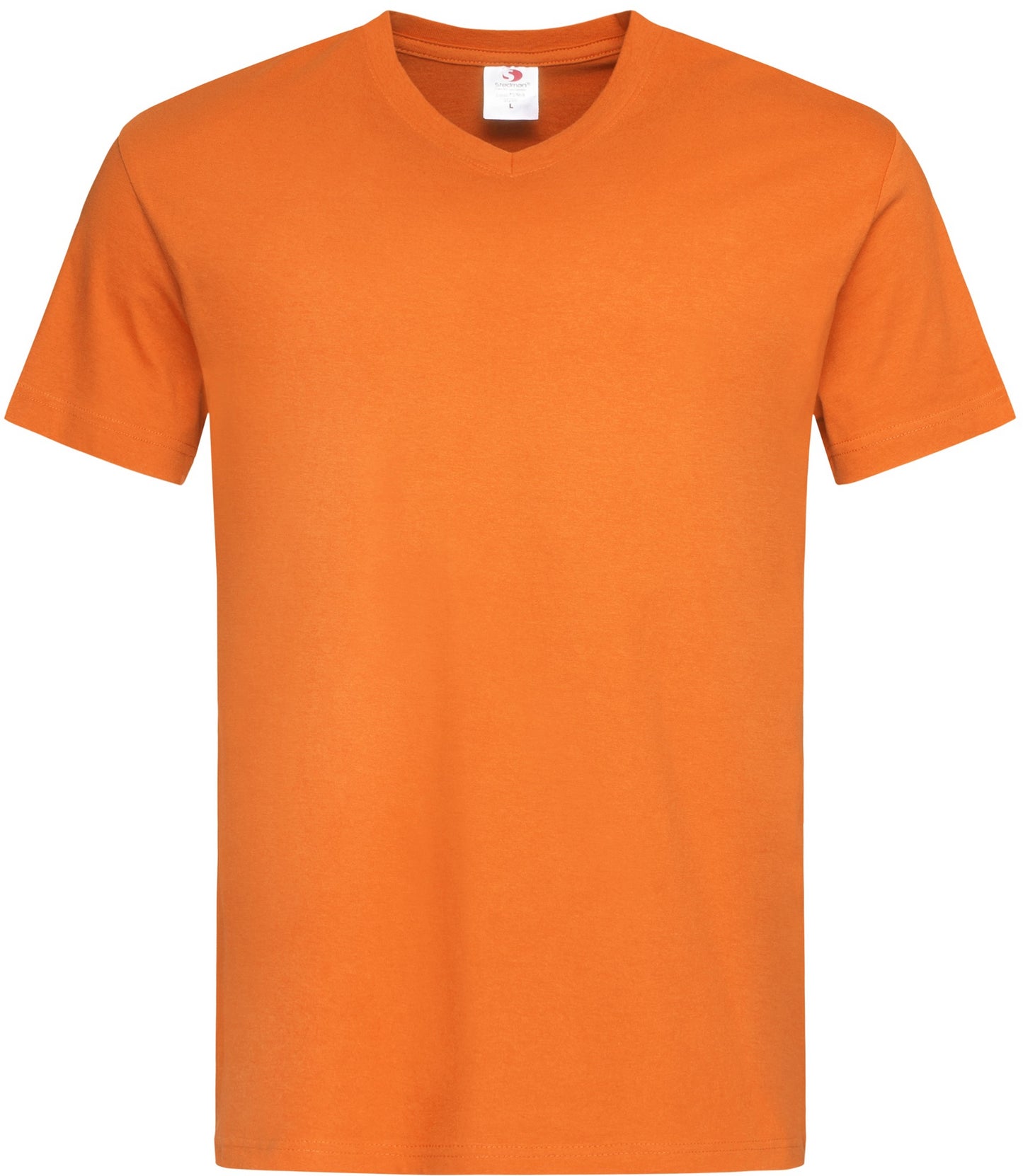 Stedman Classic V Neck T-Shirt - Orange