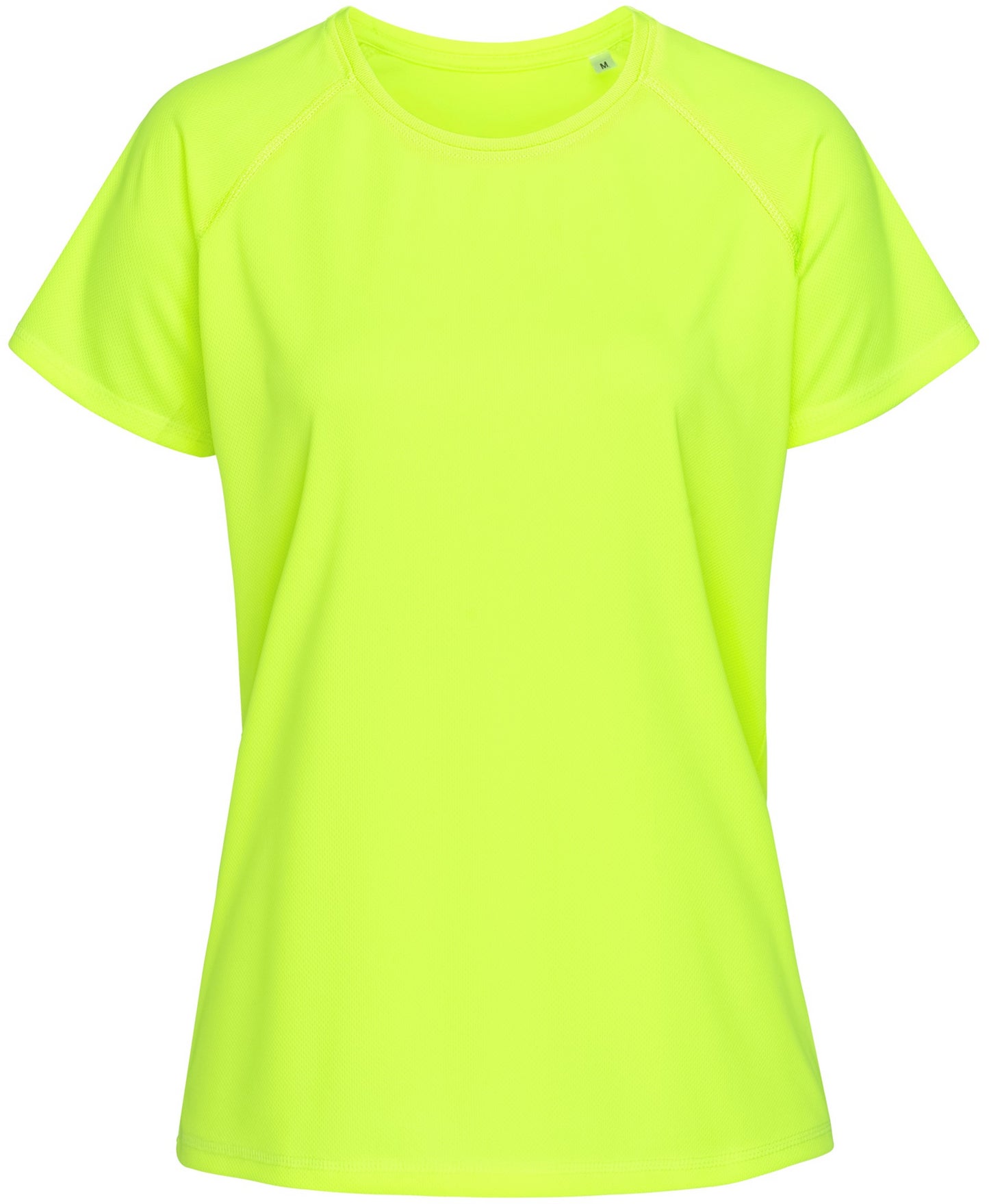 Stedman Active Sports Raglan Mesh Ladies T - Cyber Yellow