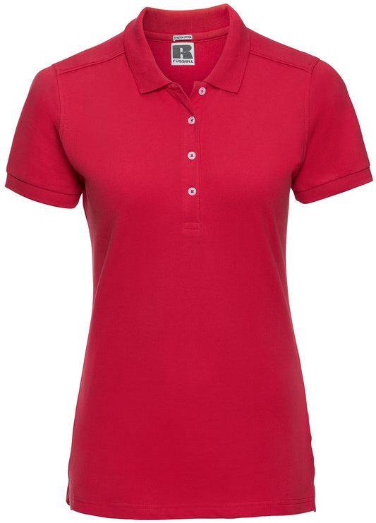 Russell Stretch Polo Ladies - Classic Red