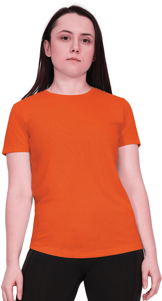 Casual Original Tech T Shirt Ladies - Orange
