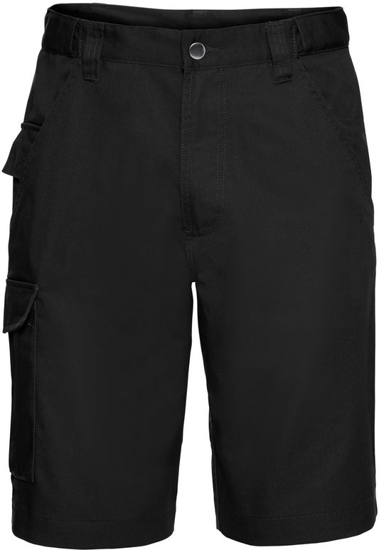 Russell Twill Polycotton Shorts - Black
