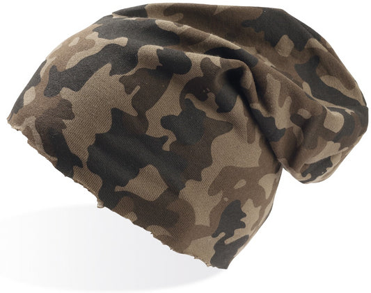 Atlantis Brooklin Raw Edge Jersey Beanie - Camouflage