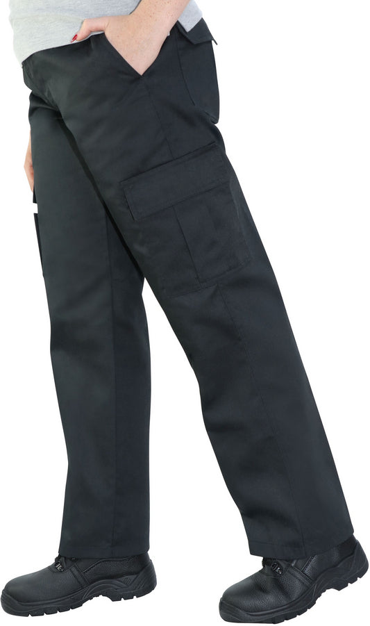 AA Workwear Ladies Cargo Trouser - Black