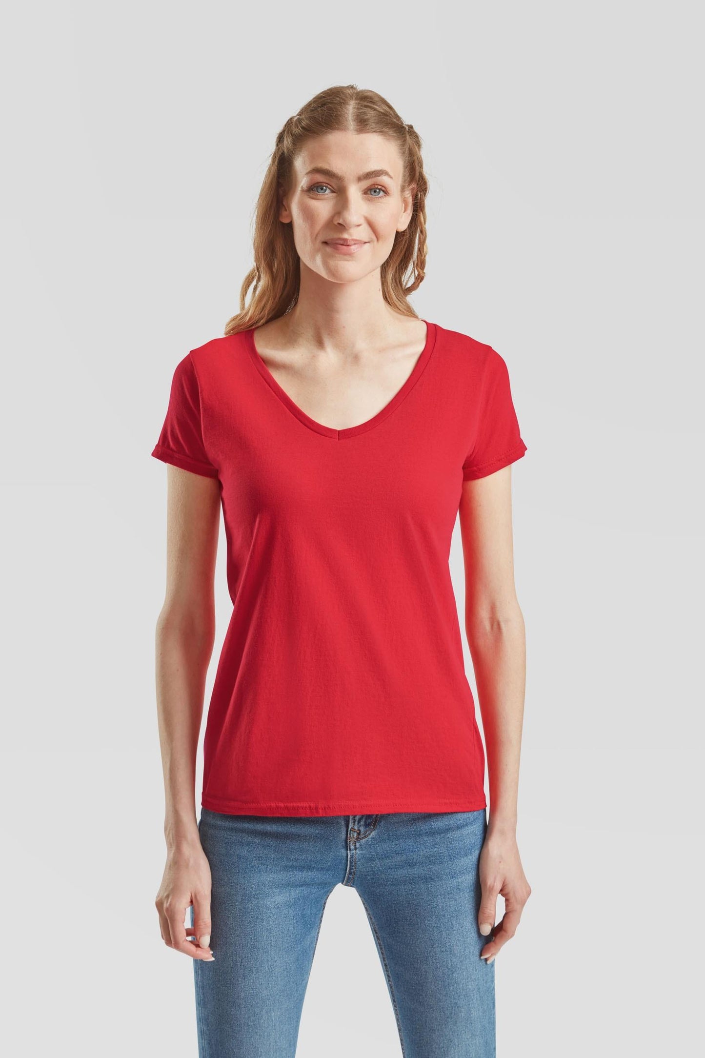 FotL Iconic 150 V Neck T Ladies - Red