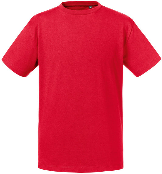 Russell Pure Organic T Youths - Classic Red