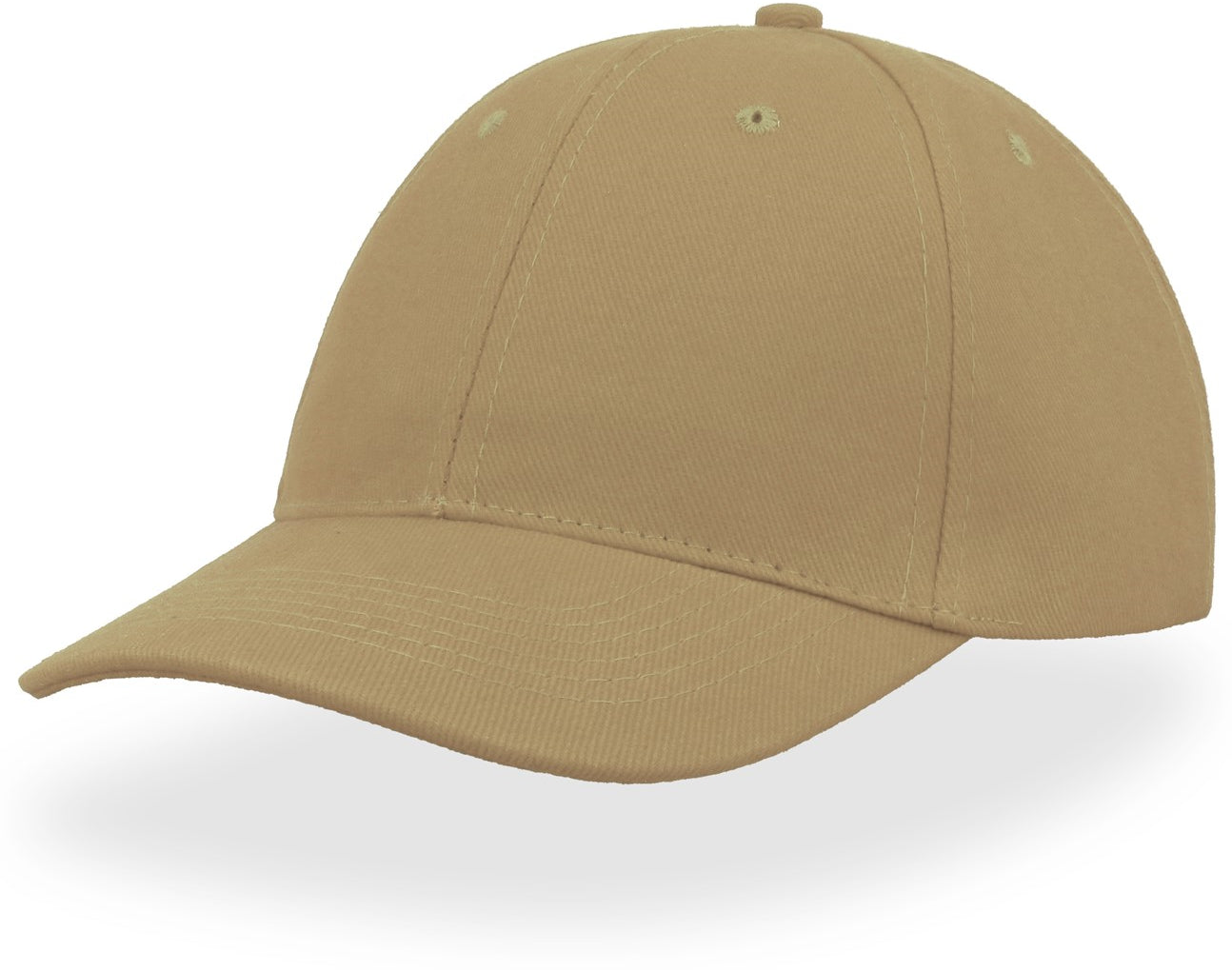 Atlantis Liberty Six Brushed Cotton 6 Panel Cap - Khaki