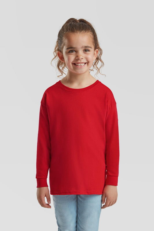 FotL Valueweight L/S T Kids - Red