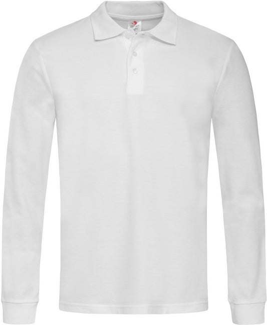 Stedman Classic L/S Cotton Polo - White