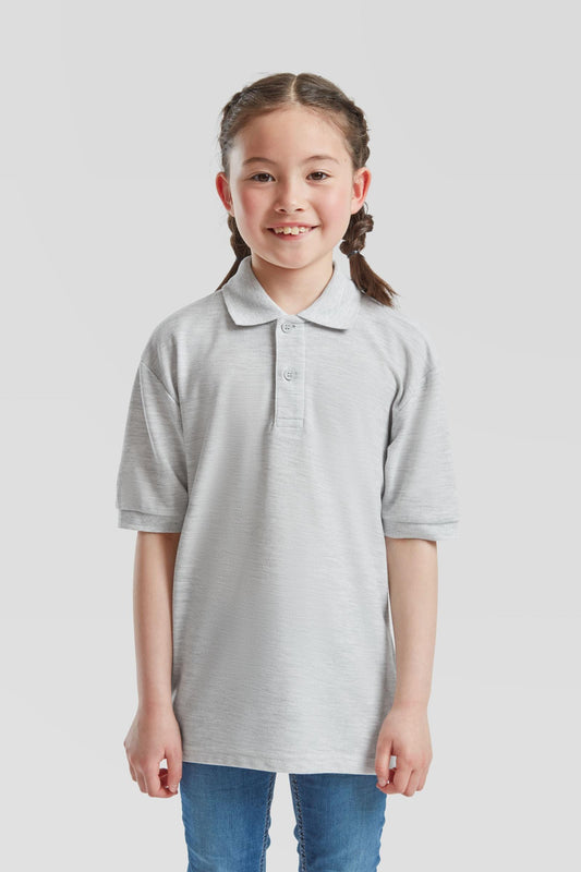 FotL Kids Polo 65/35 - Heather Grey