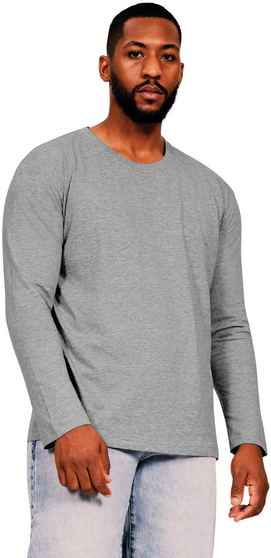 Casual Ringspun 150 Long Sleeve T - Heather