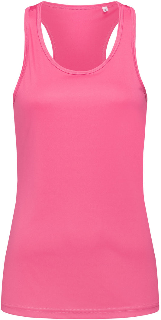 Stedman Active Sports Ladies Poly Sports Vest - Sweet Pink