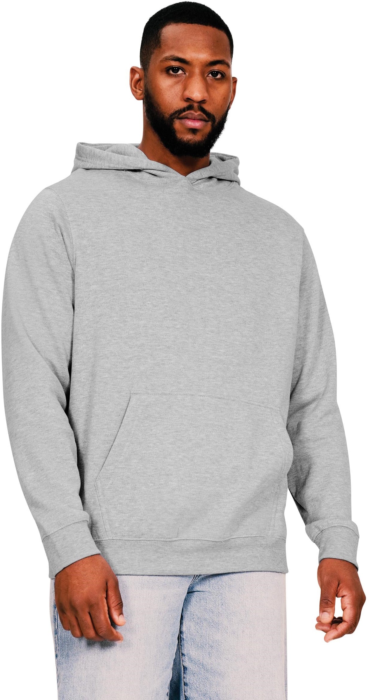 Casual Ringspun Blended 280 Core Hood - Heather Grey