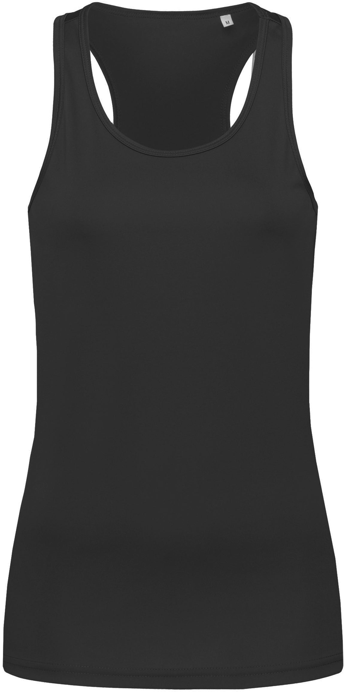 Stedman Active Sports Ladies Poly Sports Vest - Black Opal