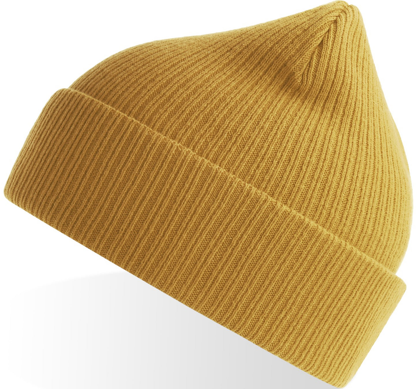 Atlantis Nelson S Organic 2x1 Rib Cuffed Beanie - Mustard