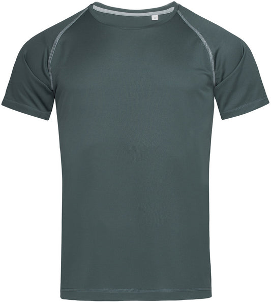 Stedman Active Sports Team Raglan T Mens - Granite Grey