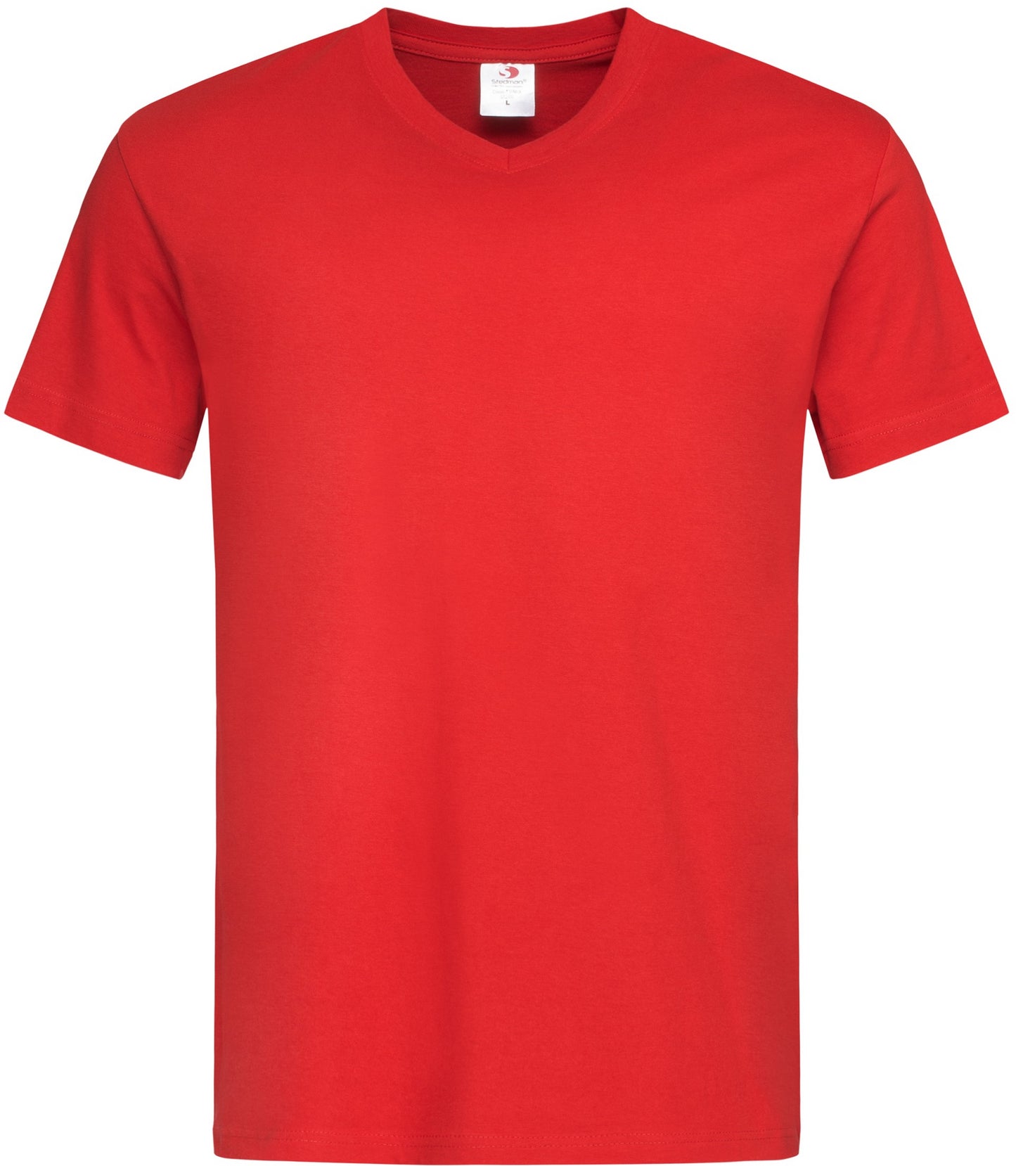 Stedman Classic V Neck T-Shirt - Scarlet Red