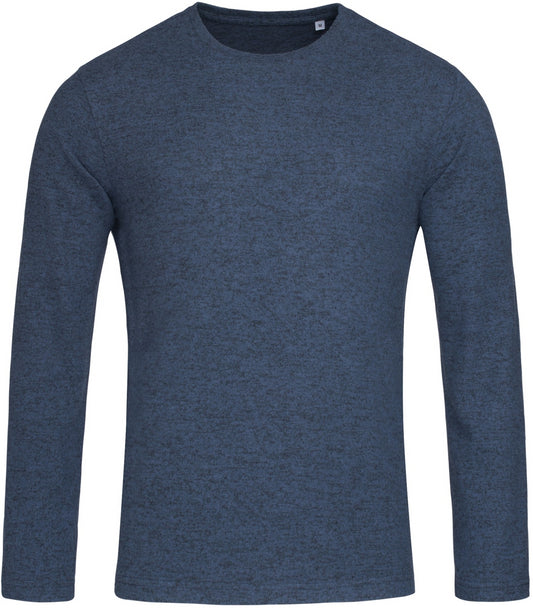 Stedman Stars Knit Sweater C/N Mens - Marina Blue Melange