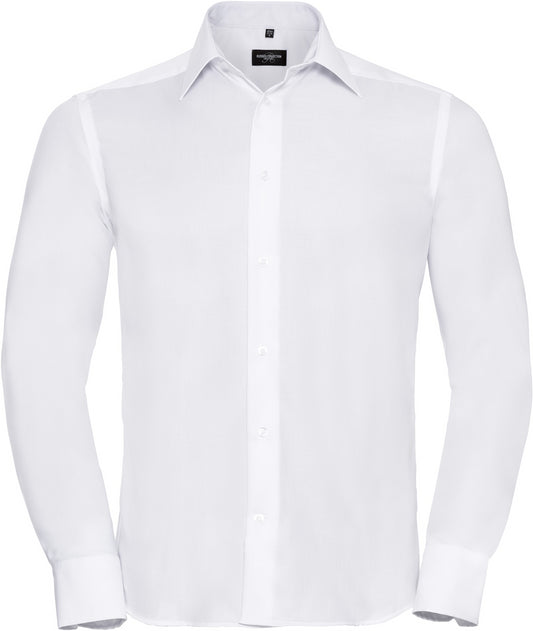 Russell Tailored Ultimate Non Iron L/S Shirt Mens - White