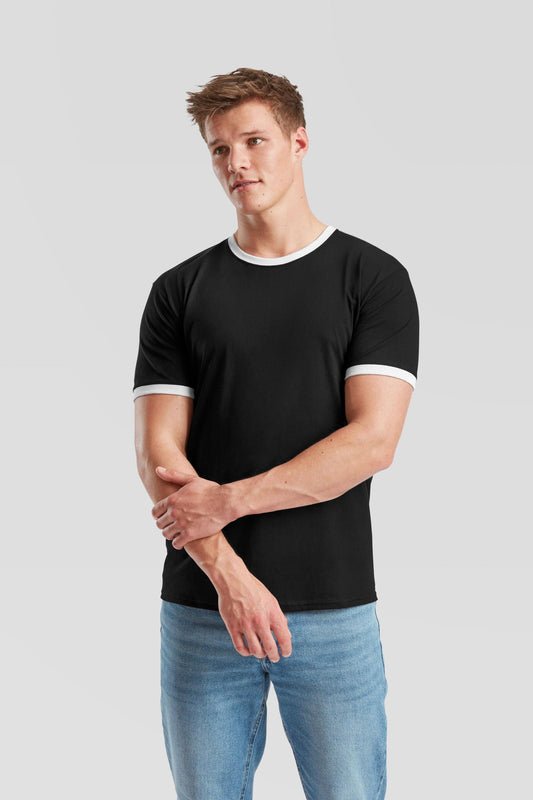 FotL Valueweight Ringer T - Black/White