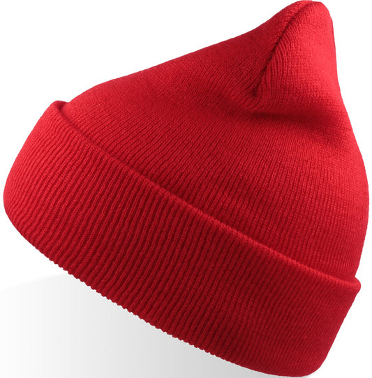 Atlantis Wind S Recycled Beanie Double Skin Cuffed - Red