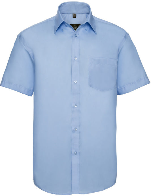 Russell Ultimate Non Iron S/S Shirt Mens - Bright Sky