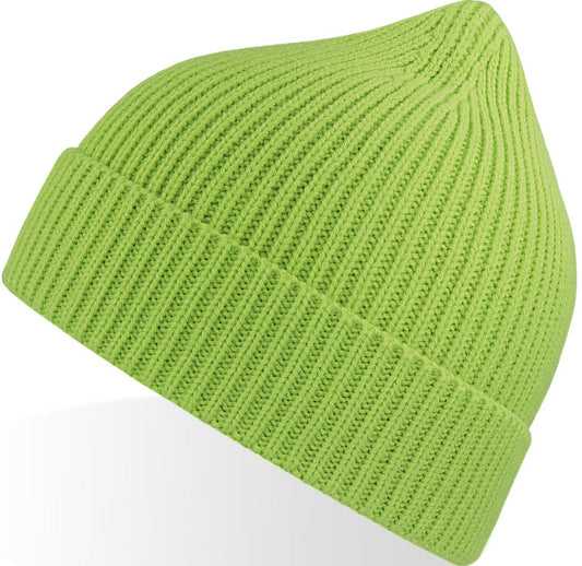 Atlantis Andy Recycled Polyester Acrylic Beanie - Acid Green