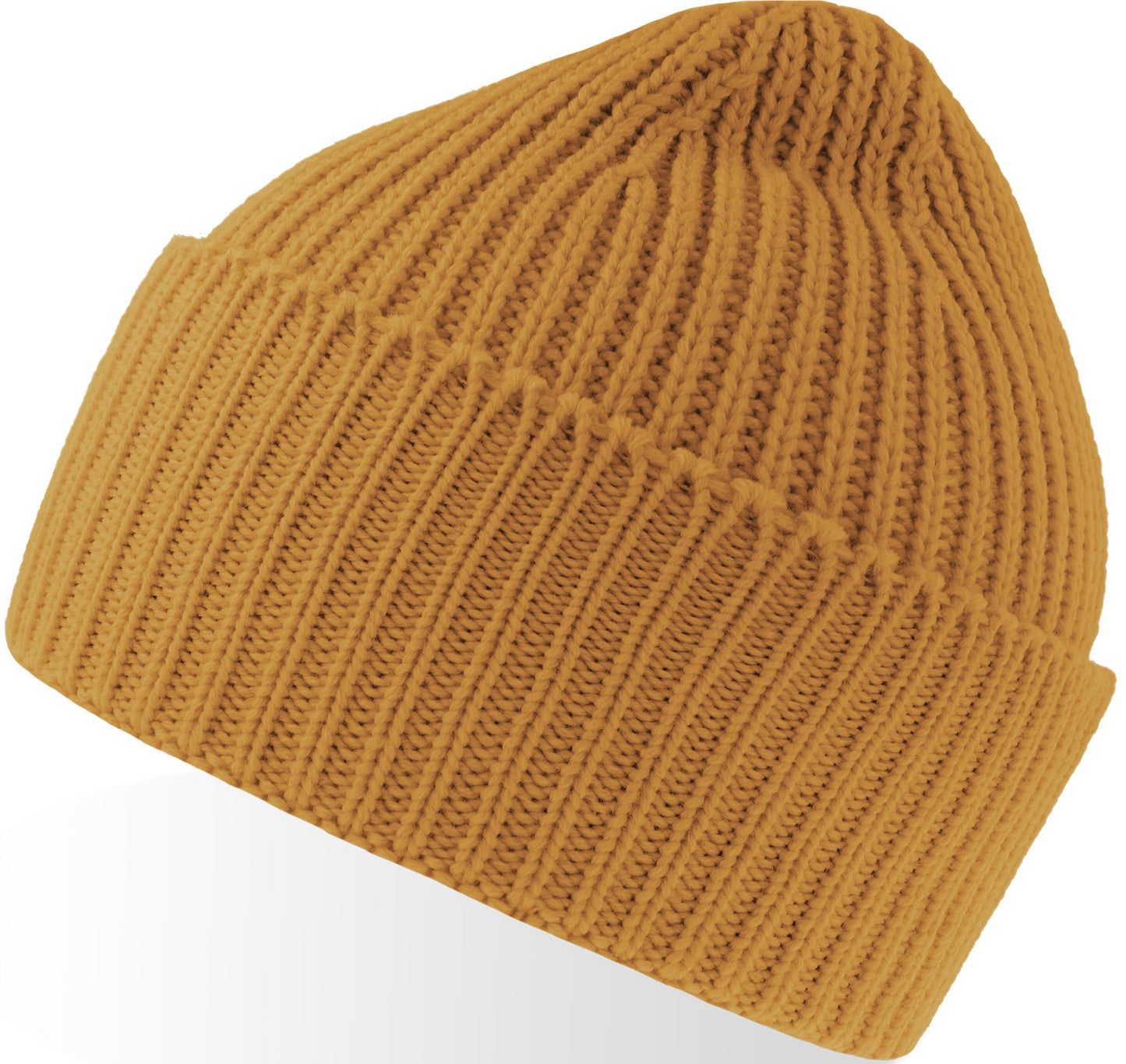 Atlantis Oak Polylana Chunky Cuffed Beanie - Mustard