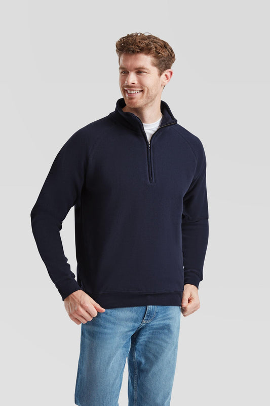 FotL Classic Zip Neck Sweat - Deep Navy