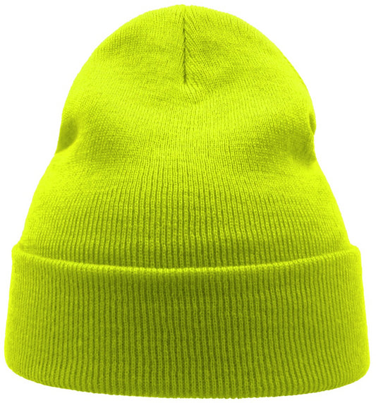 Korntex Beanie With Turn Up Double Skin - Yellow