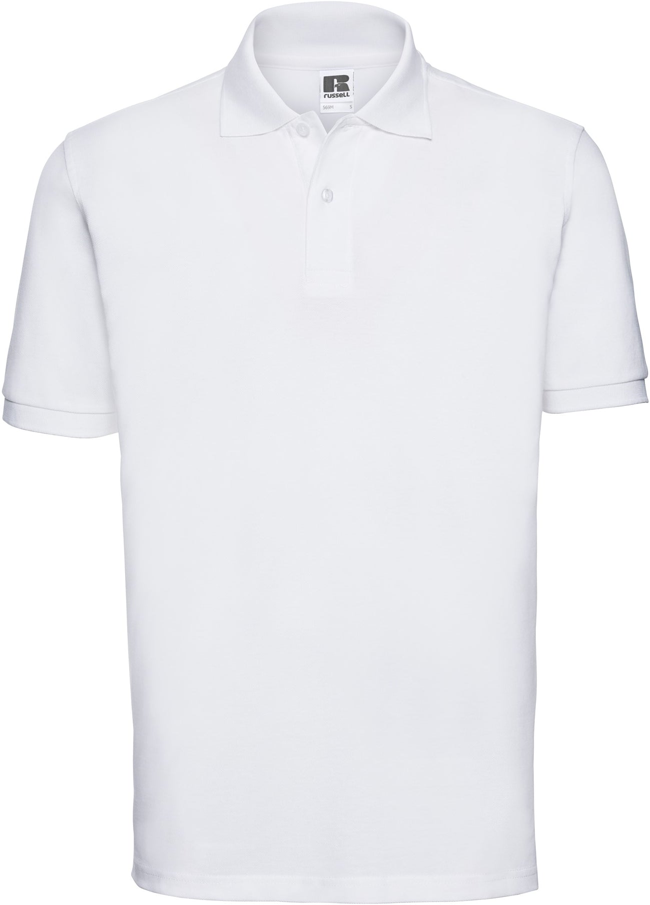 Russell Classic Cotton Polo Mens - White