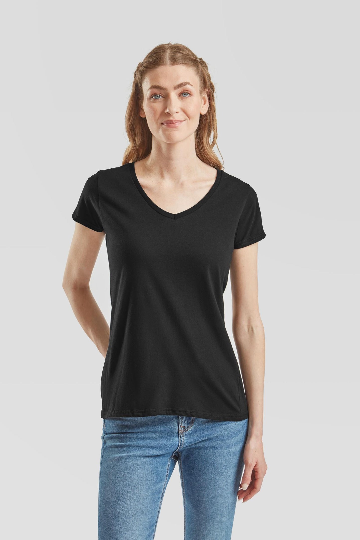 FotL Iconic 150 V Neck T Ladies - Black